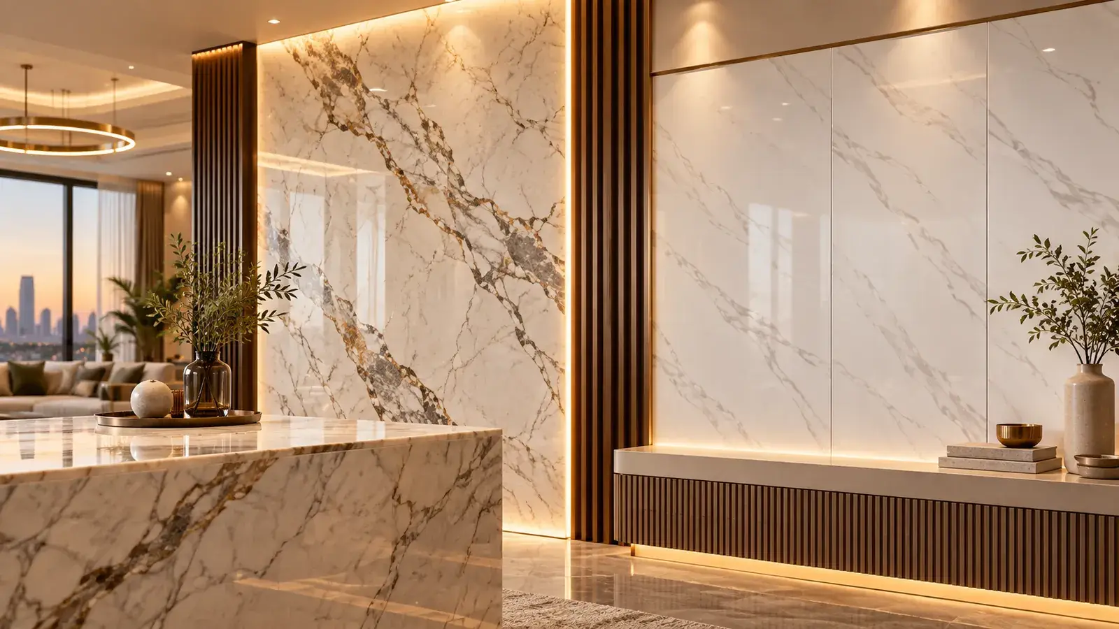 Natural Marble vs PVC Marble Alternatives for Wall Cladding